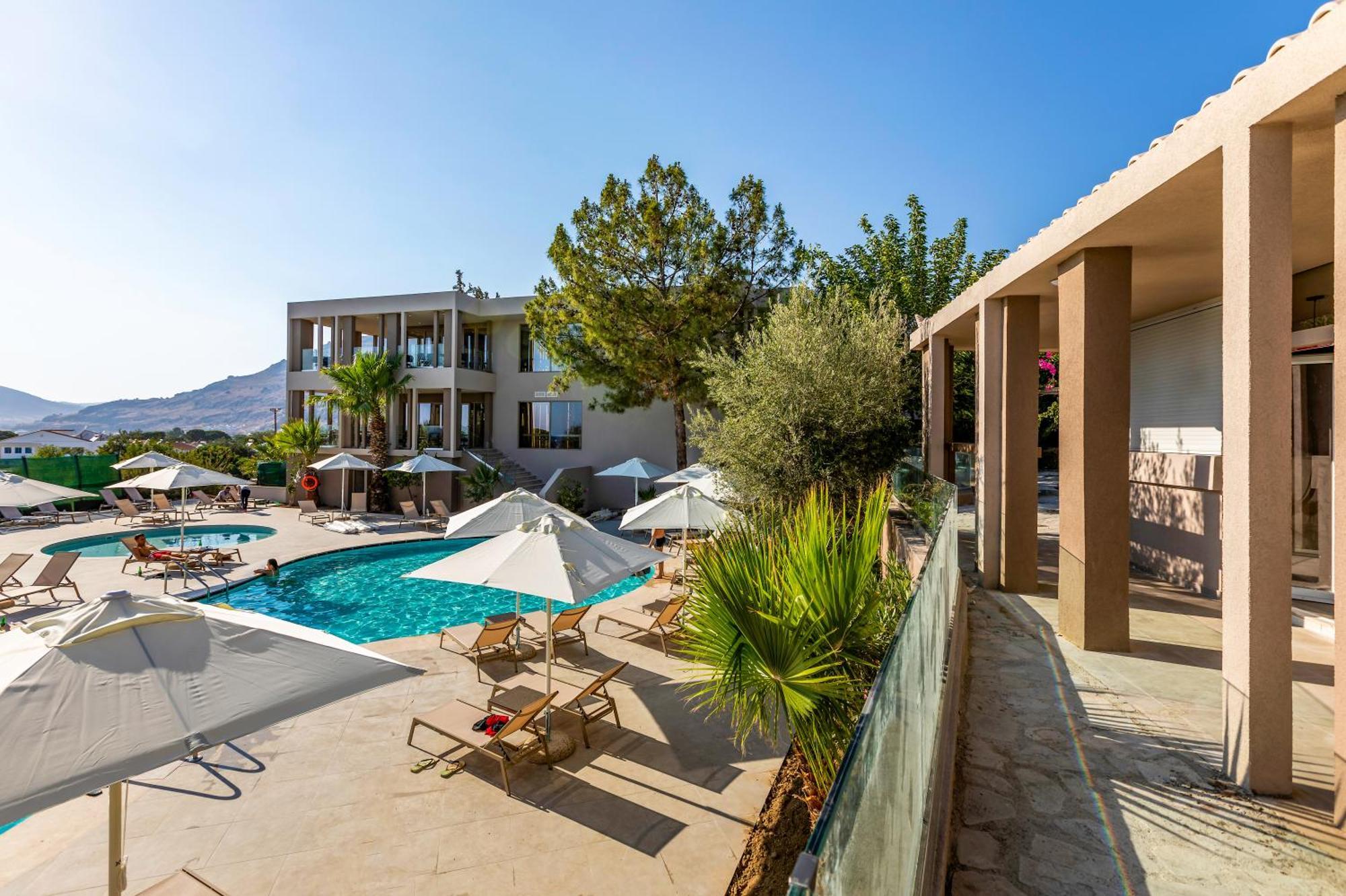 Hotel White Olive Premium Lindos Pefki Exterior foto